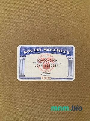 USA SSN fotowygląd ciemne beżowe tło tekstylne pliki PSD